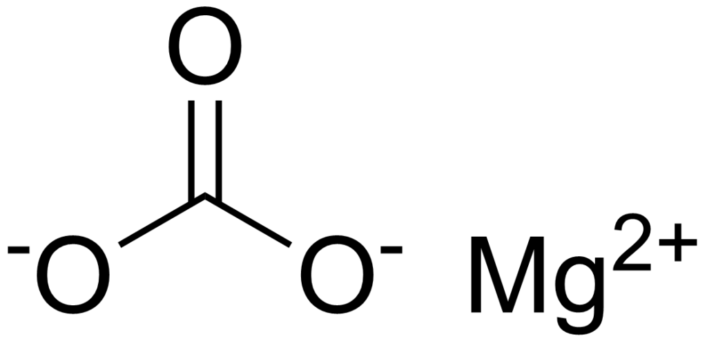 Chemical structure of Magnesium Carbonate
