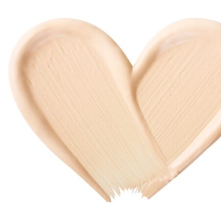 cosmetic makeup spread in a heart shape